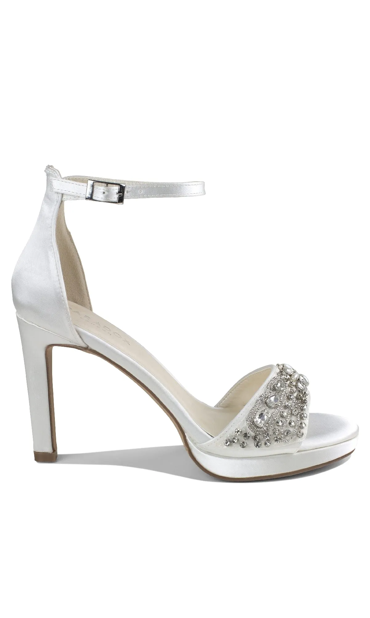 Enya Ivory Satin Prom Shoes: Paradox London P2203 sold by PromGirl product image thumbnail 2