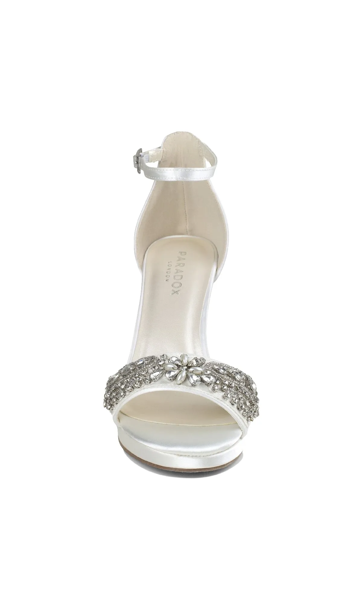 Enya Ivory Satin Prom Shoes: Paradox London P2203 sold by PromGirl product image thumbnail 5