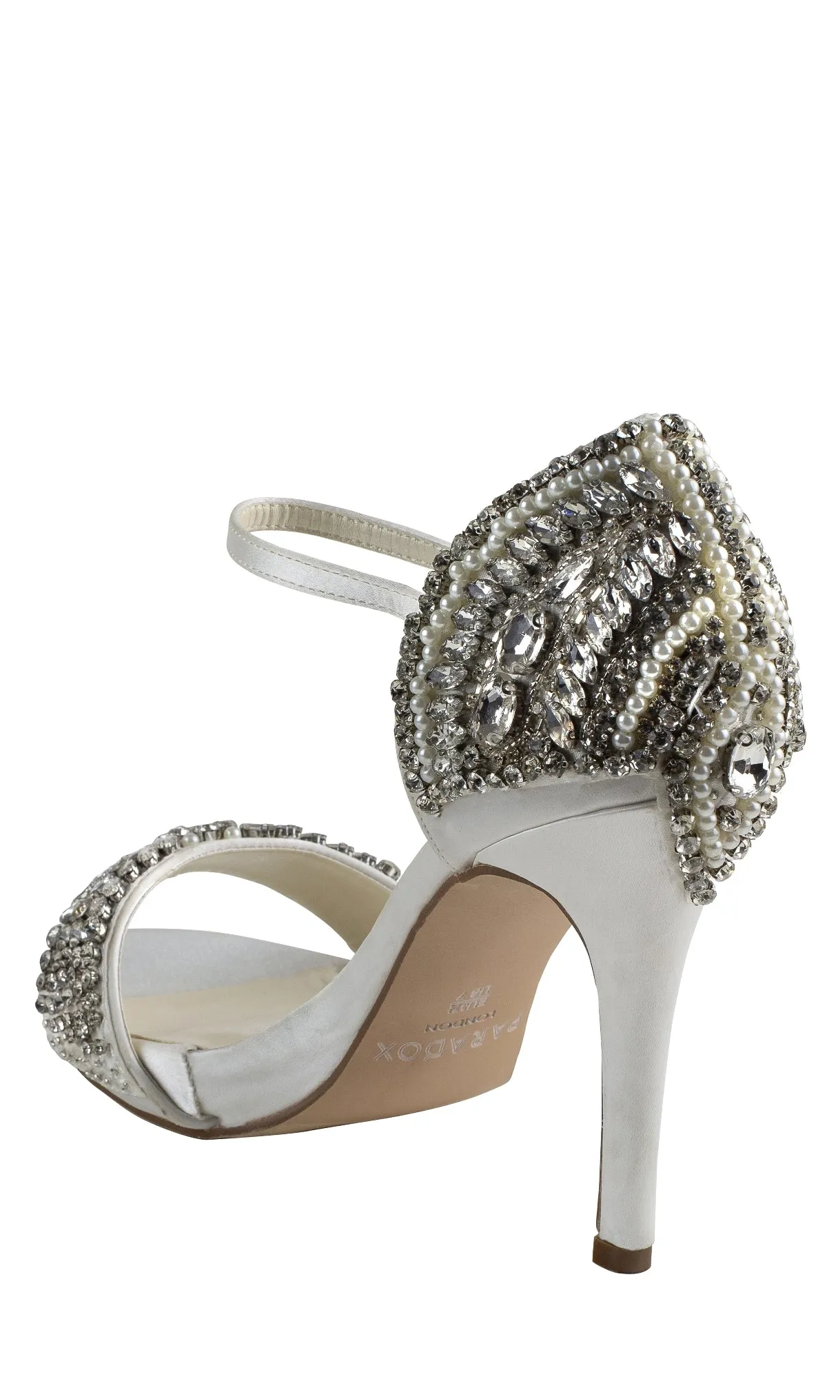 Elodie Ivory Satin Prom Shoes: Paradox London P2107 sold by PromGirl product image thumbnail 2