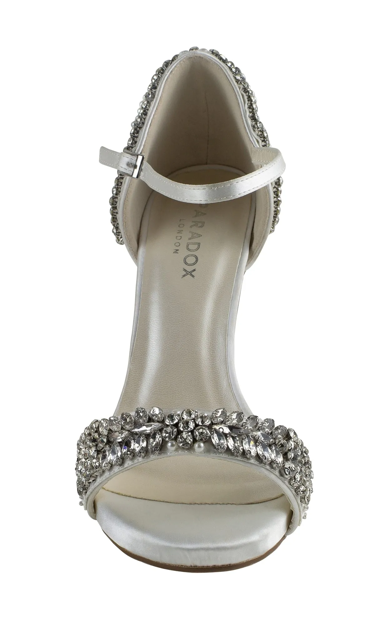 Elodie Ivory Satin Prom Shoes: Paradox London P2107 sold by PromGirl product image thumbnail 4