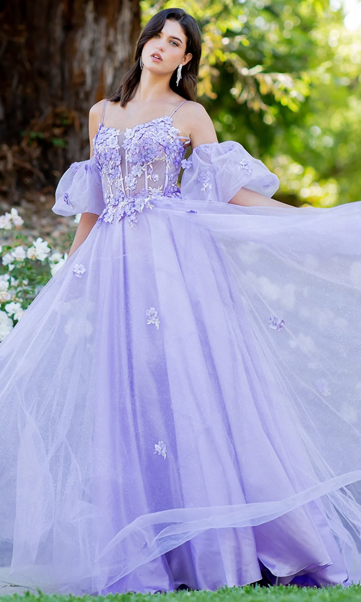 Purple Prom Ball Gown: Cinderella Couture 8130J sold by PromGirl