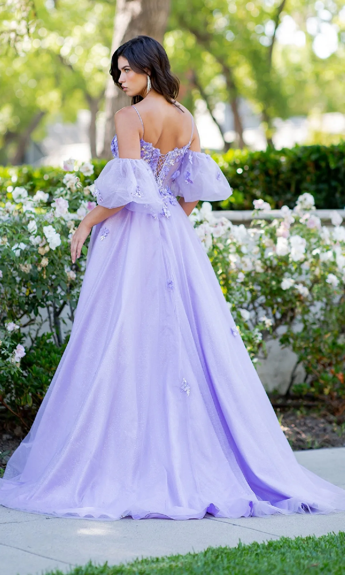 Purple Prom Ball Gown: Cinderella Couture 8130J sold by PromGirl product image thumbnail 2