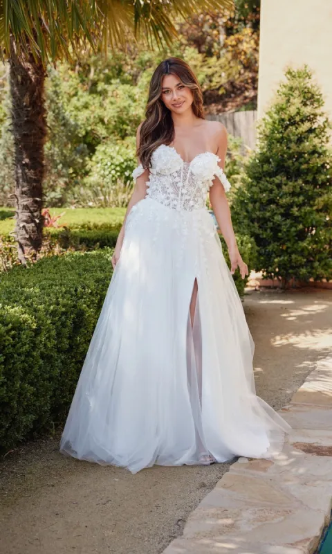 Off-White Bridal Ball Gown: Juliet JT2483KW sold by PromGirl