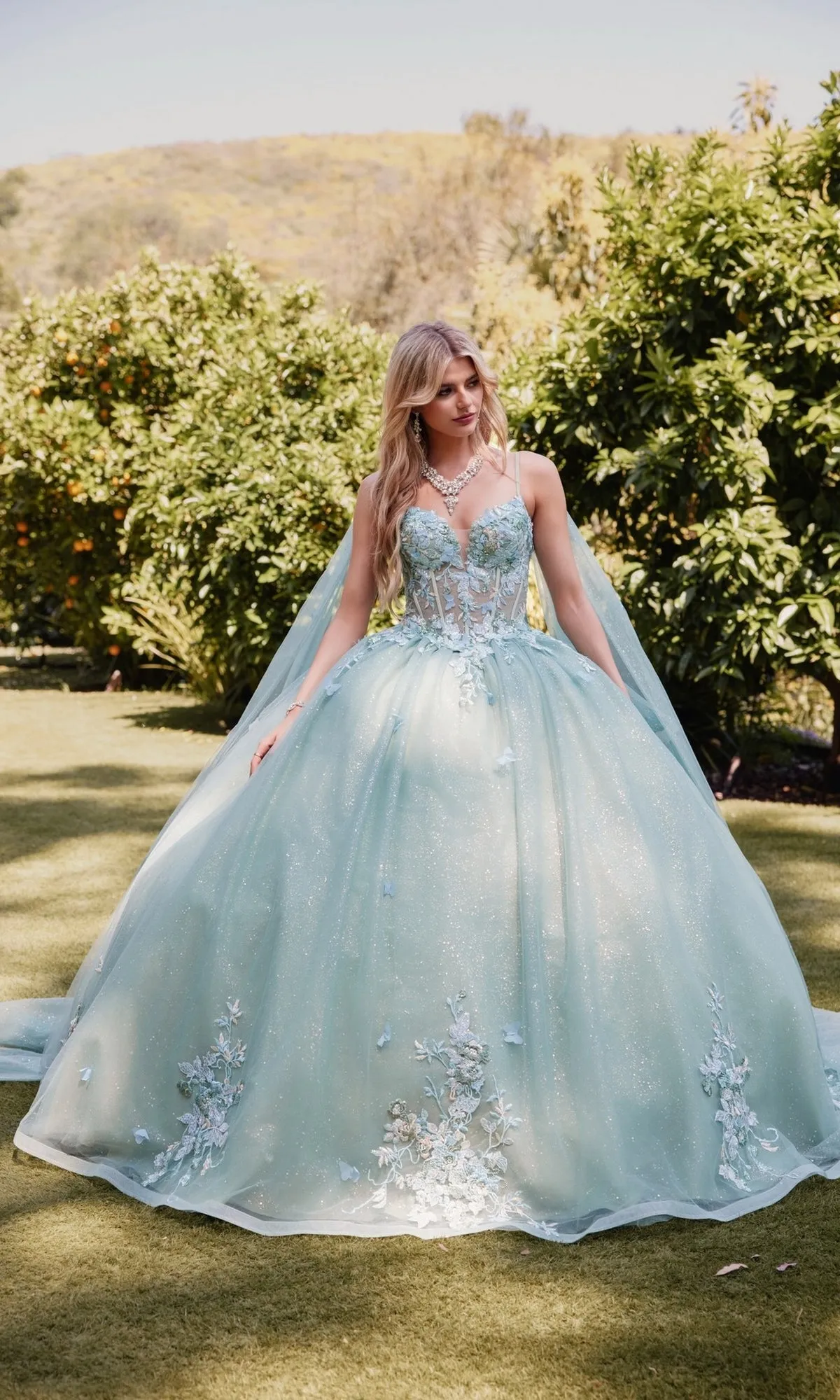 Sage Green Quinceanera Dress: Juliet JT1466H sold by PromGirl product image thumbnail 4