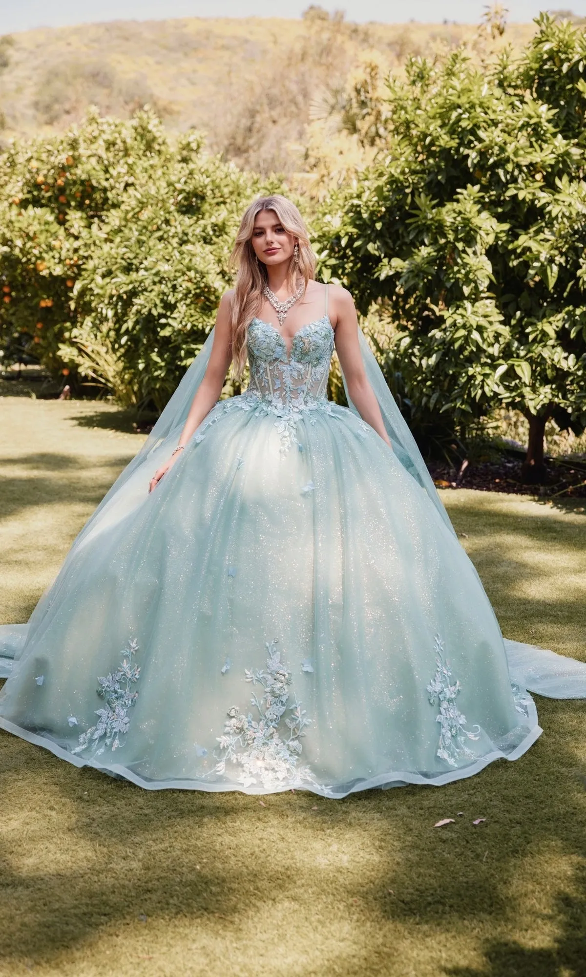 Sage Green Quinceanera Dress: Juliet JT1466H sold by PromGirl