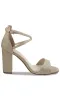 Jordy Champagne Glitter Prom Shoes: Touch Ups 4630 sold by PromGirl