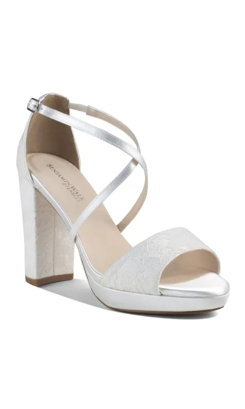 Violet White Lace Prom Shoes: Dyeables 4611 sold by PromGirl