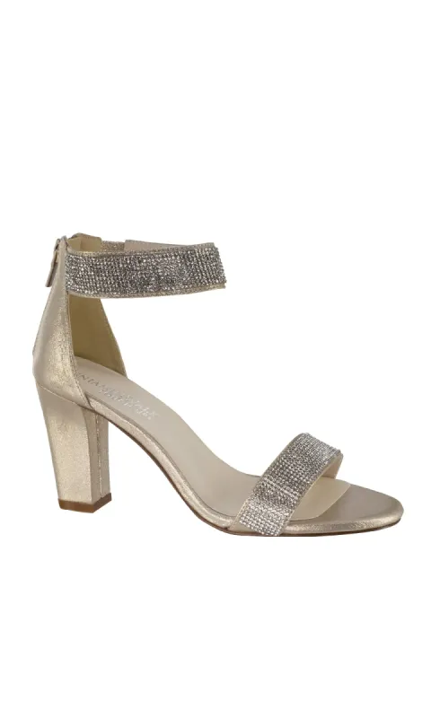 Marley Champagne Shimmer Prom Shoes: Touch Ups 4566 sold by PromGirl