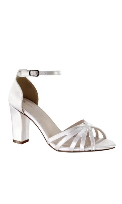 Lauren White Satin Prom Dress Shoes: Dyeables 4557 sold by PromGirl