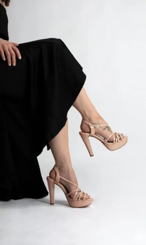 Wren Nude Metallic Prom Shoes: Touch Ups 4503 sold by PromGirl