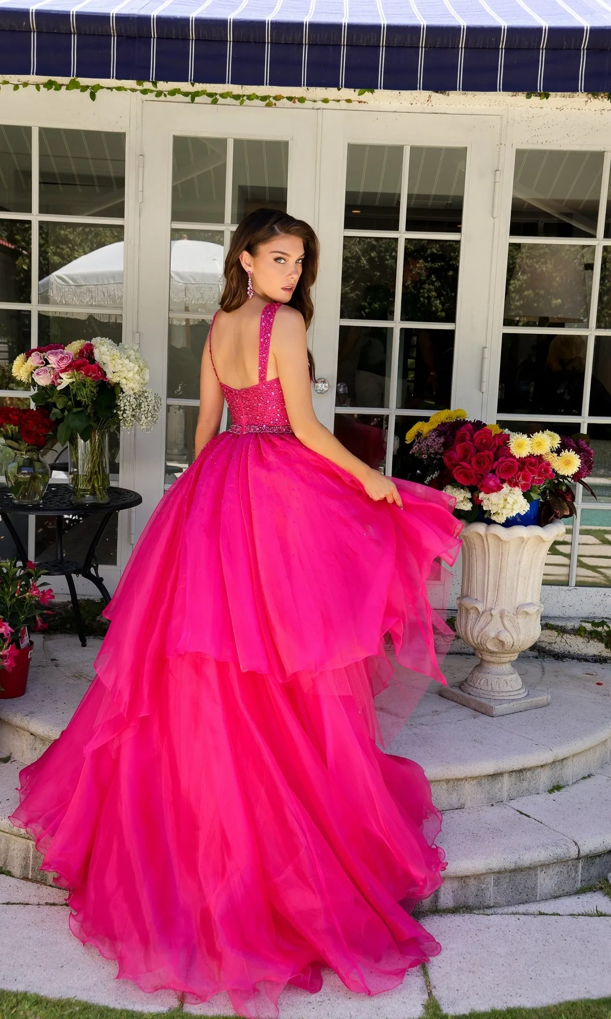 Beaded-Bodice Prom Ball Gown: Ava Presley 29523 sold by PromGirl product image thumbnail 2