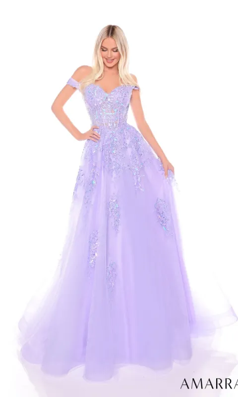Long Formal Dress: Amarra 88117 sold by PromGirl