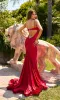 Cowl-Front Long Cut-Out Prom Dress: Atria 6866H sold by PromGirl