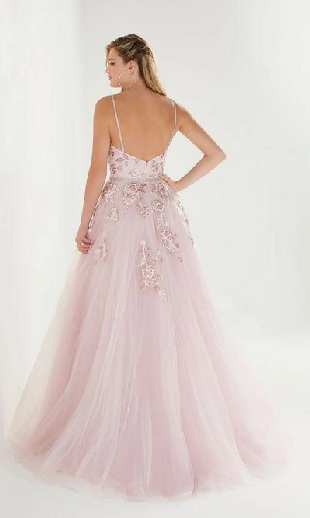 Embroidered Prom Ball Gown: Tiffany 46266 sold by PromGirl product image thumbnail 2