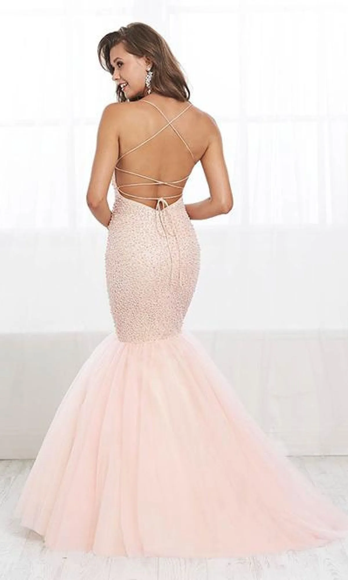Sparkly Mermaid Prom Dress: Tiffany 16406 sold by PromGirl product image thumbnail 2