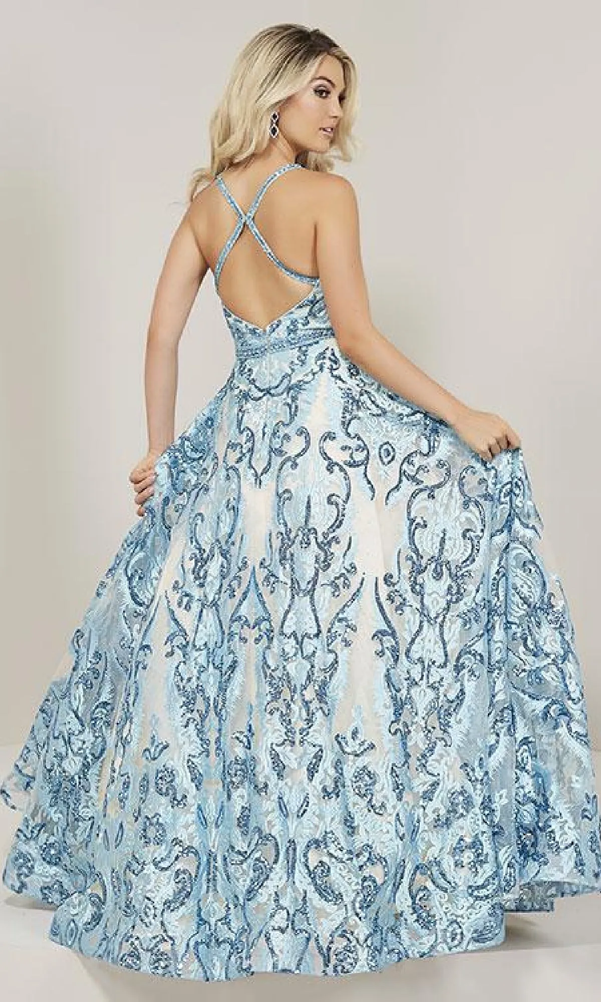 Long A-Line Formal Dress: Tiffany 16369 sold by PromGirl product image thumbnail 2