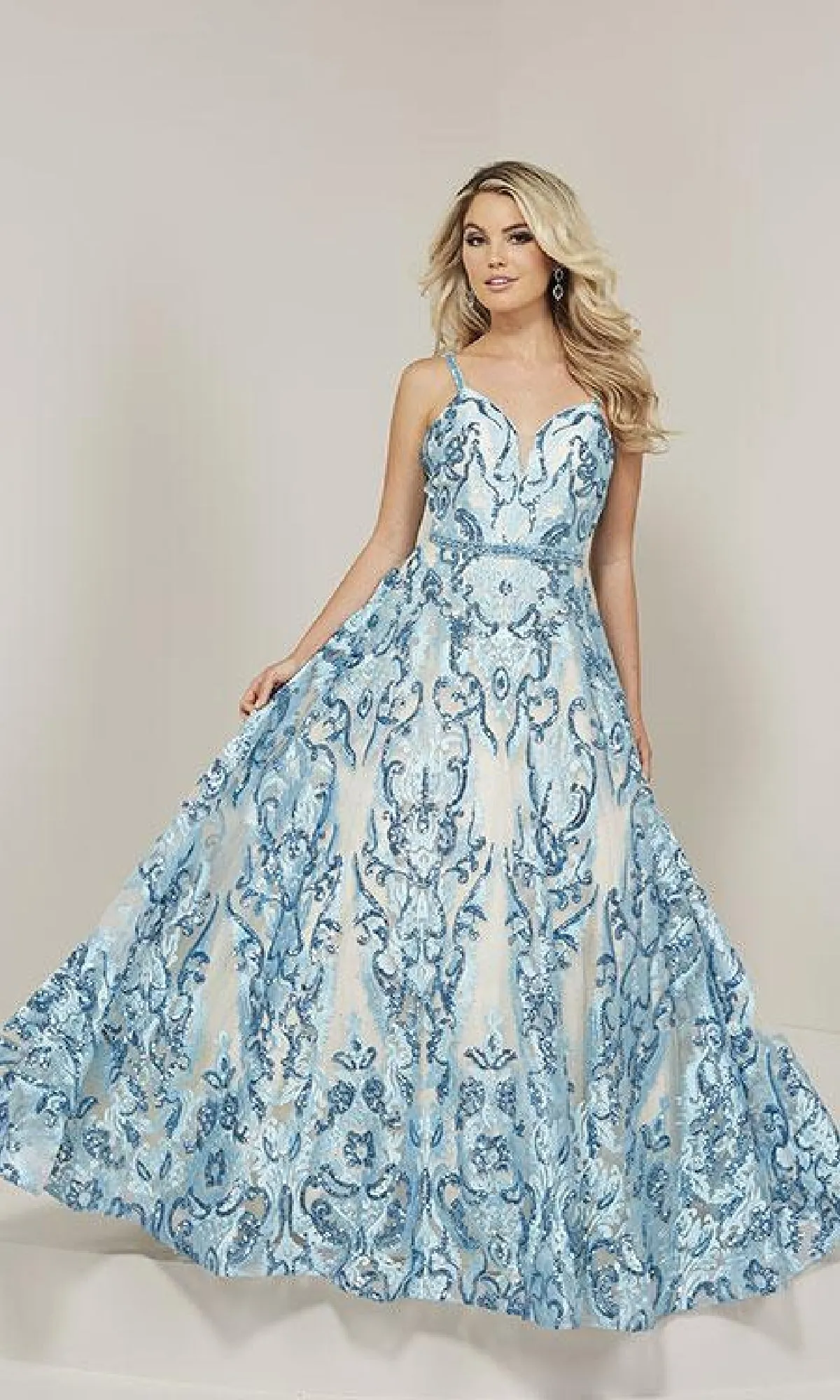 Long A-Line Formal Dress: Tiffany 16369 sold by PromGirl product image thumbnail 3