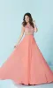 Backless Long A-Line Formal Gown sold by PromGirl