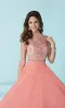 Backless Long A-Line Formal Gown sold by PromGirl