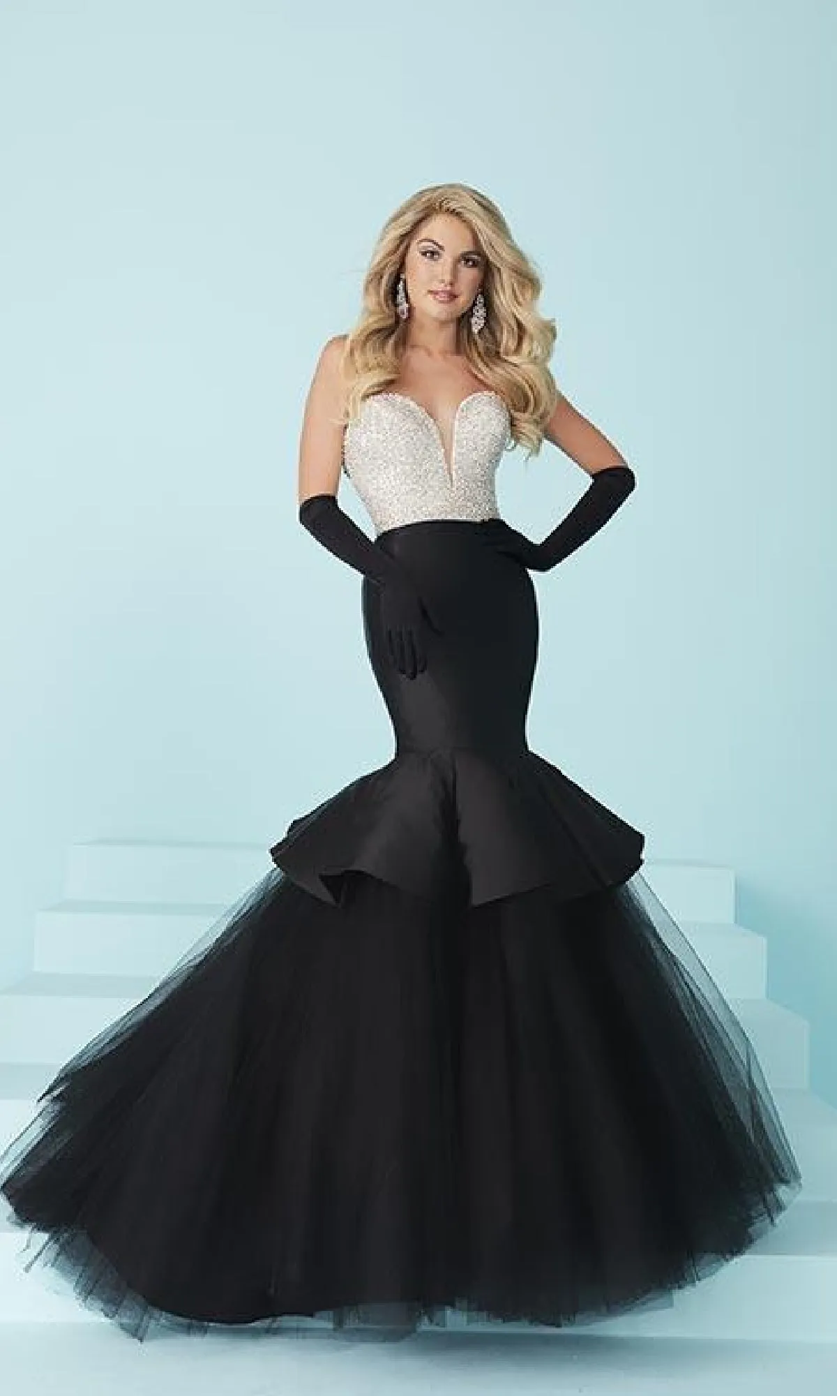 Strapless Mermaid Pageant Evening Gown sold by PromGirl product image thumbnail 5
