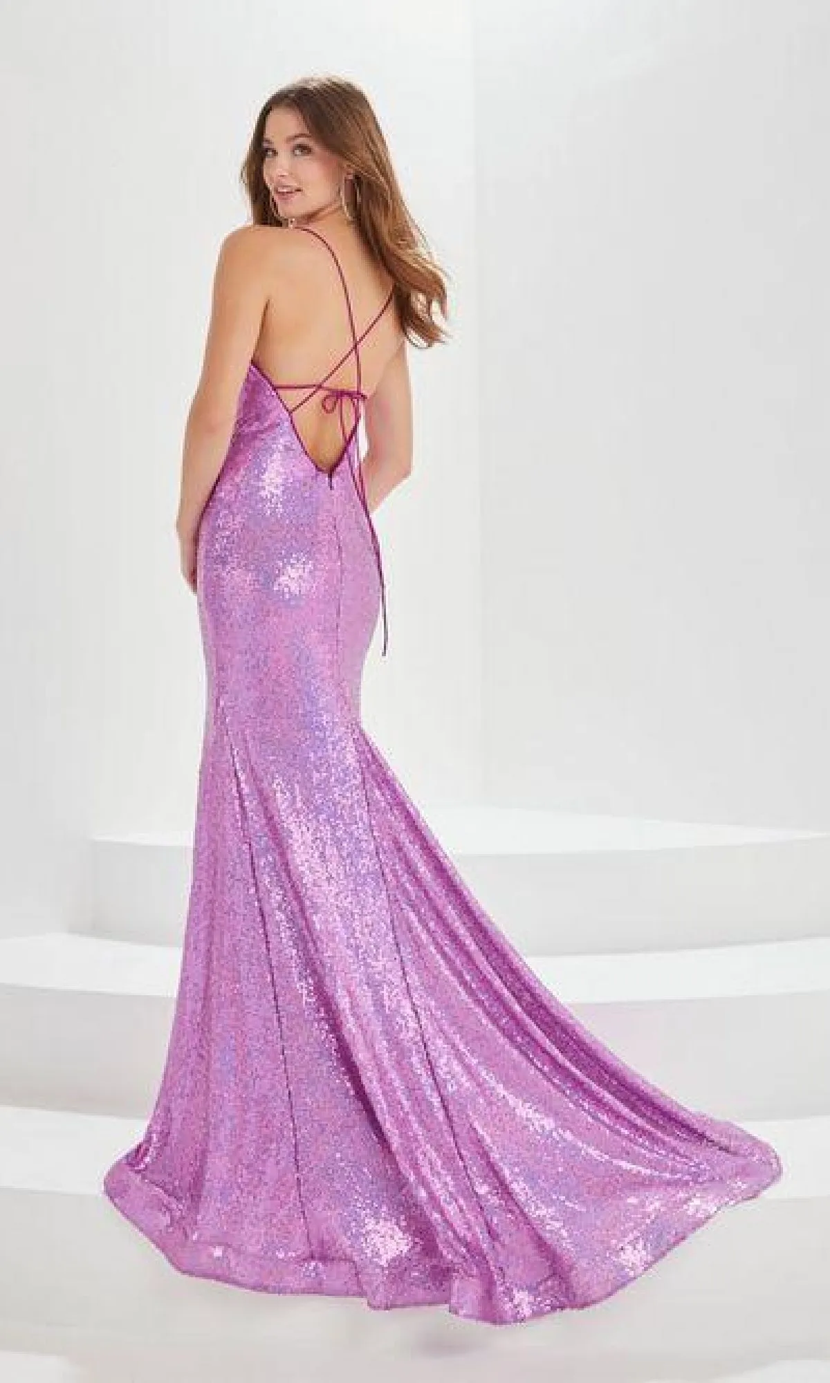 Sequin Mermaid Prom Dress: Tiffany 16033 sold by PromGirl product image thumbnail 2