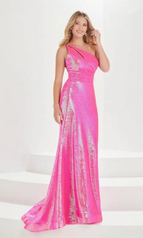 Bright Sequin Prom Dress: Tiffany 16006 sold by PromGirl