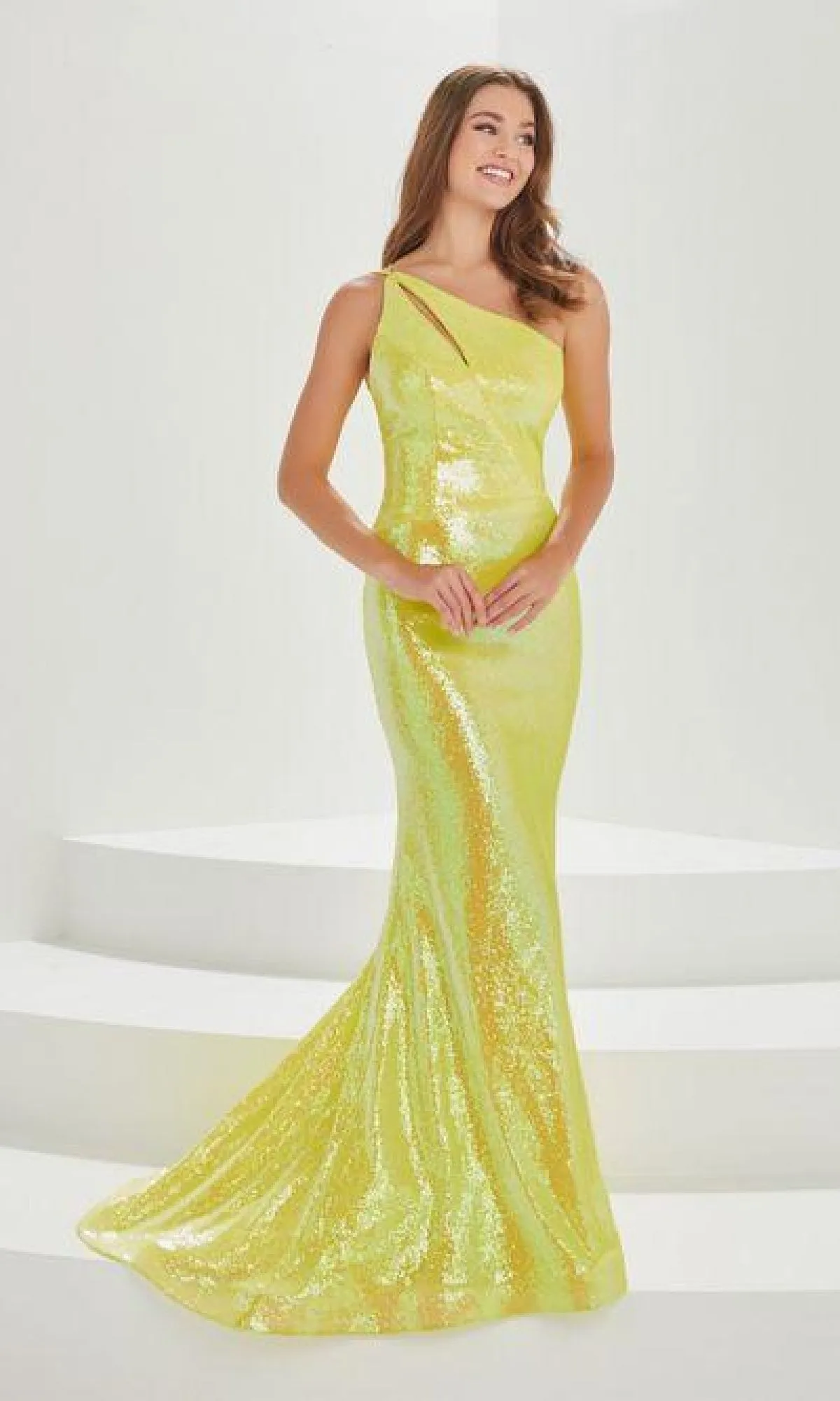 Bright Sequin Prom Dress: Tiffany 16006 sold by PromGirl product image thumbnail 3
