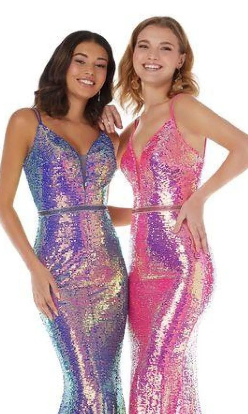 Long Sequin Prom Dress: Tiffany 12845 sold by PromGirl product image thumbnail 2