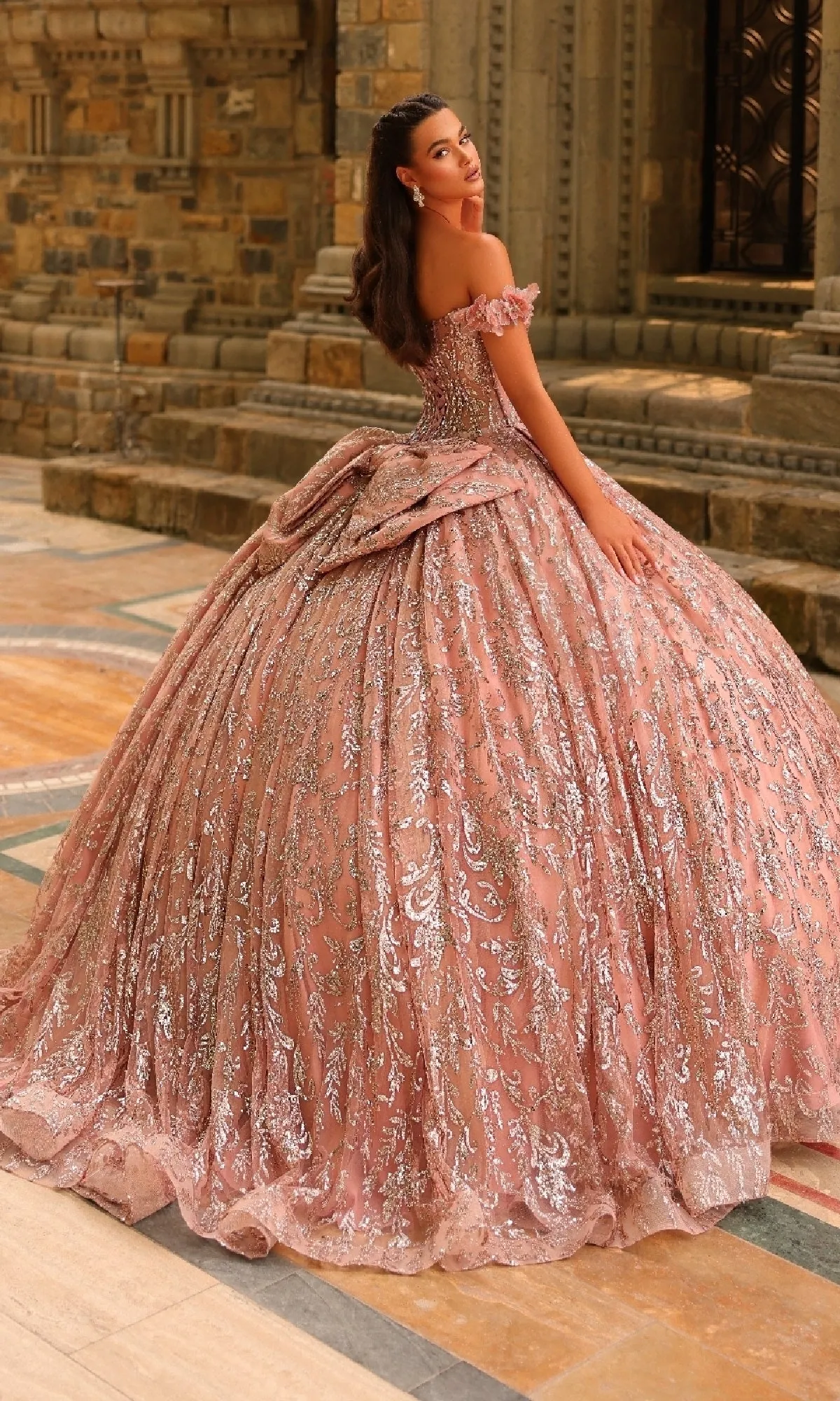 Corset Quinceanera Dress: Amarra 54237 sold by PromGirl product image thumbnail 4