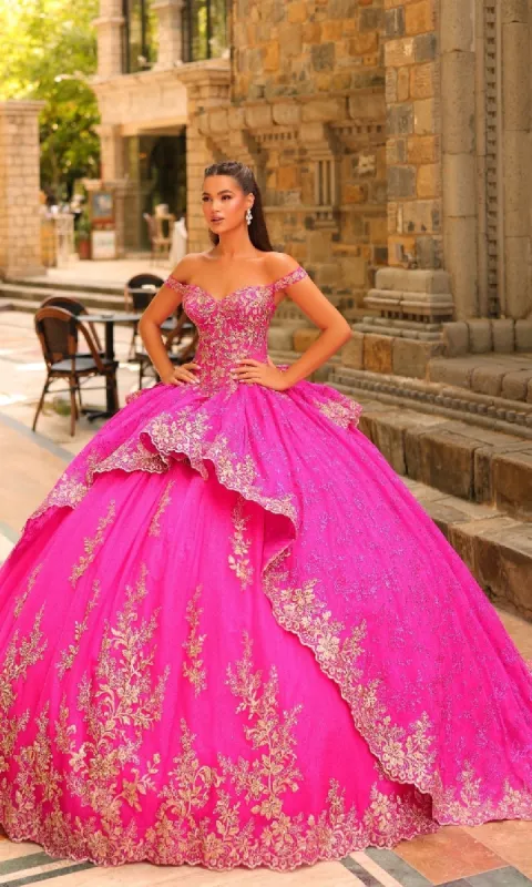3D Flower Quinceanera Dress: Amarra 54235 sold by PromGirl