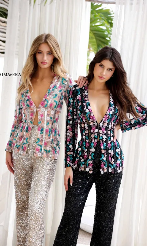 Long Formal Jumpsuit 4274 by Primavera sold by PromGirl