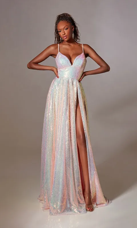 Long Sequin A-Line Prom Dress: Aerie Couture 255 sold by PromGirl