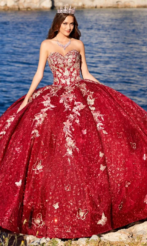 Strapless Quinceanera Dress: Princesa PR30121 sold by PromGirl