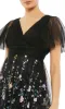 Black Long Floral Formal Dress: Mac Duggal 67889 sold by PromGirl