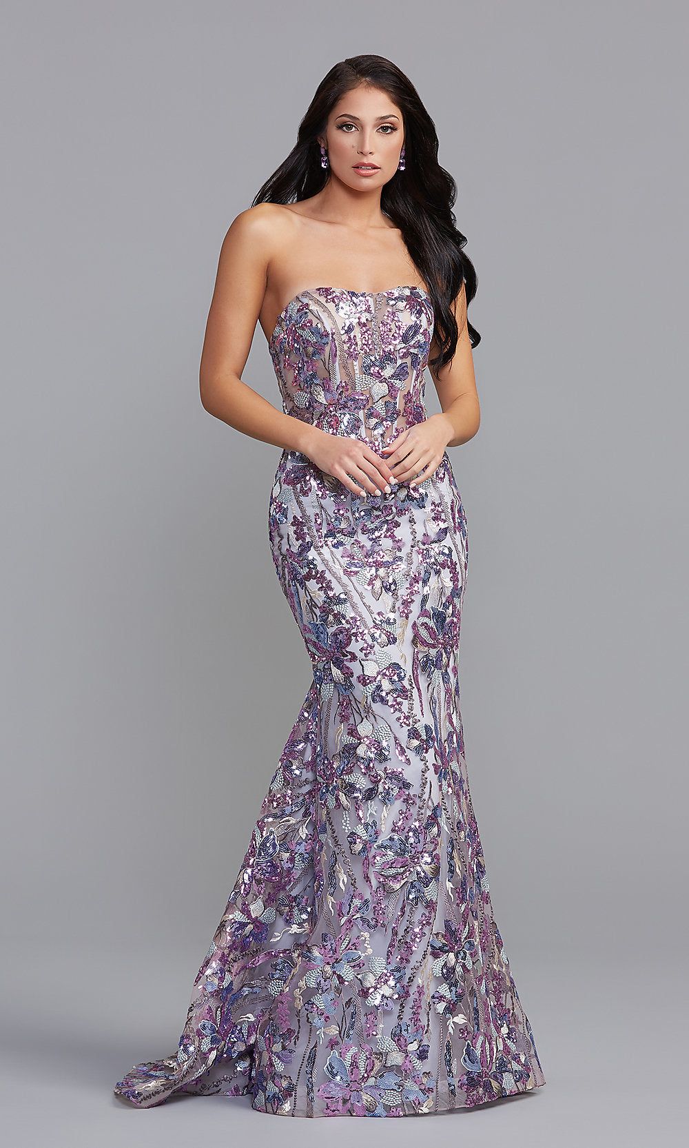 PromGirl Strapless Long Mermaid Prom Dress sold by PromGirl