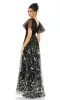 Black Long Floral Formal Dress: Mac Duggal 67889 sold by PromGirl
