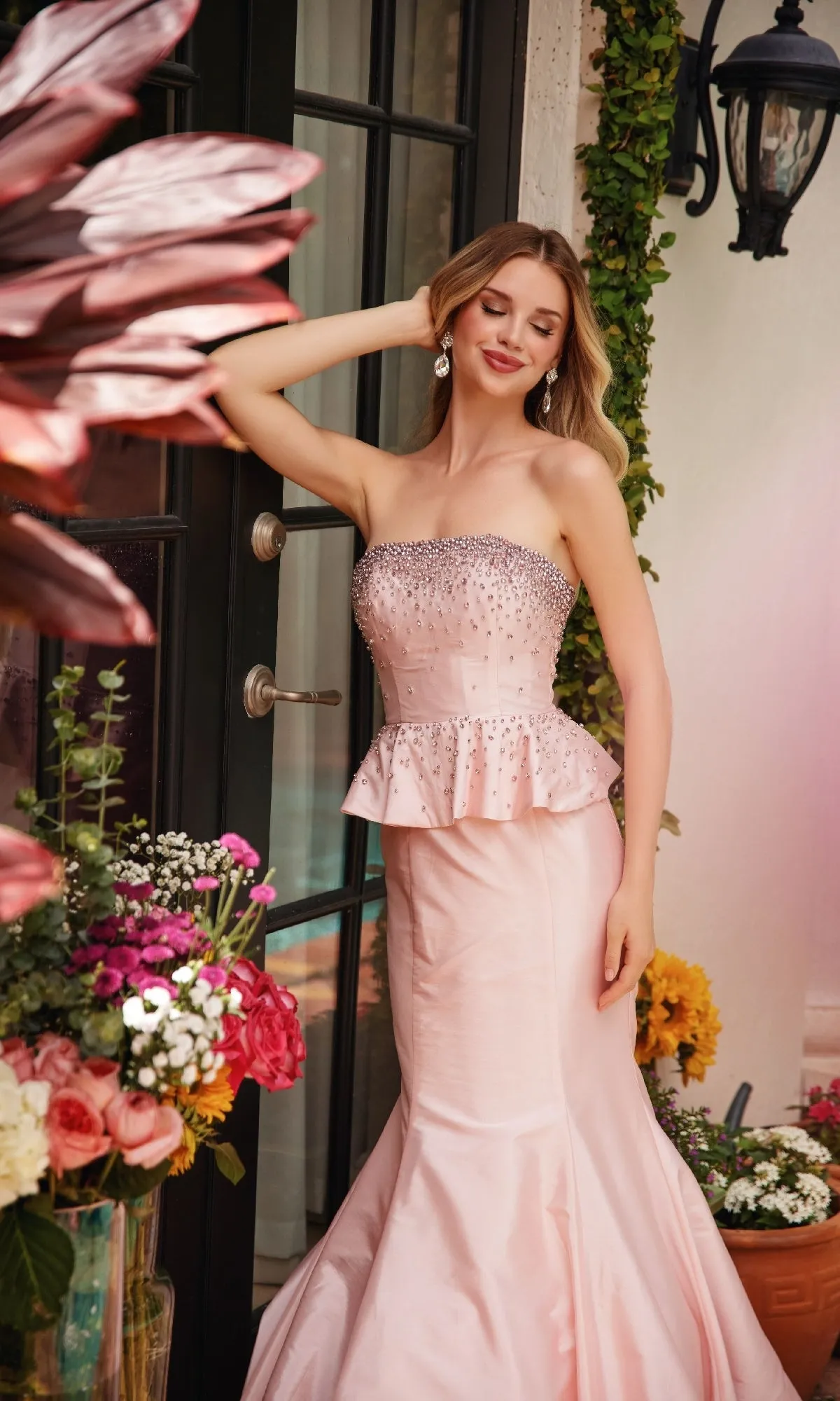 Strapless Peplum Prom Dress: Ava Presley 40092 sold by PromGirl product image thumbnail 5