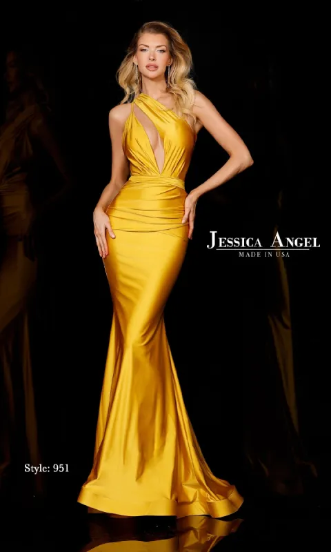 Asymmetrical Long Prom Dress: Jessica Angel 951 sold by PromGirl