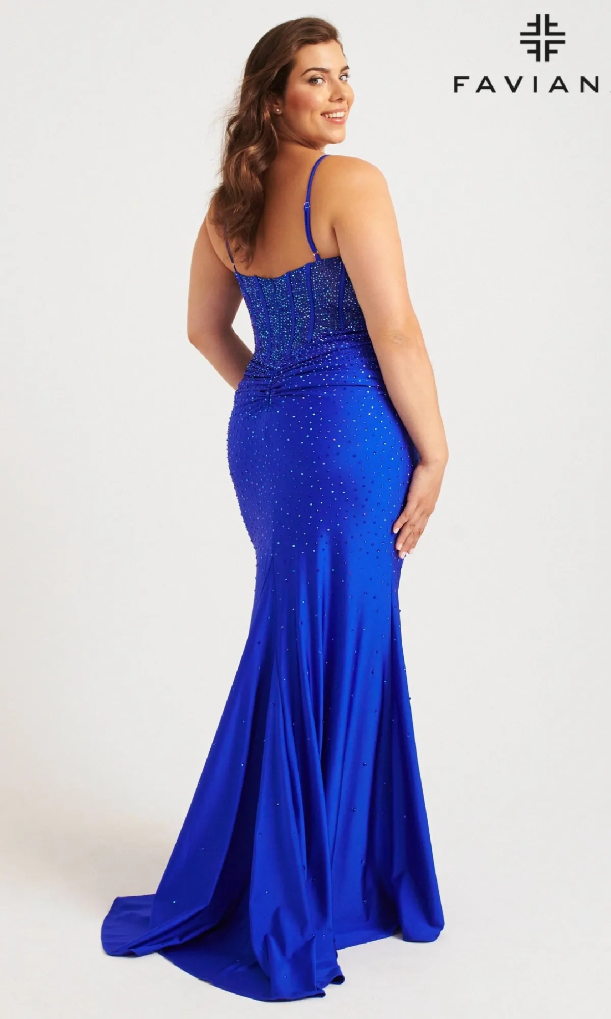 Long Plus-Size Prom Dress: Faviana 9555 sold by PromGirl product image thumbnail 2