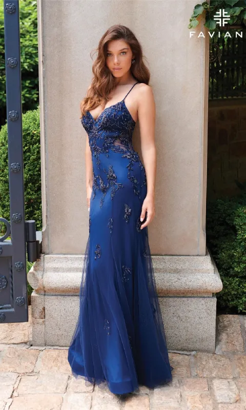 Long Prom Dress: Faviana 11227 sold by PromGirl
