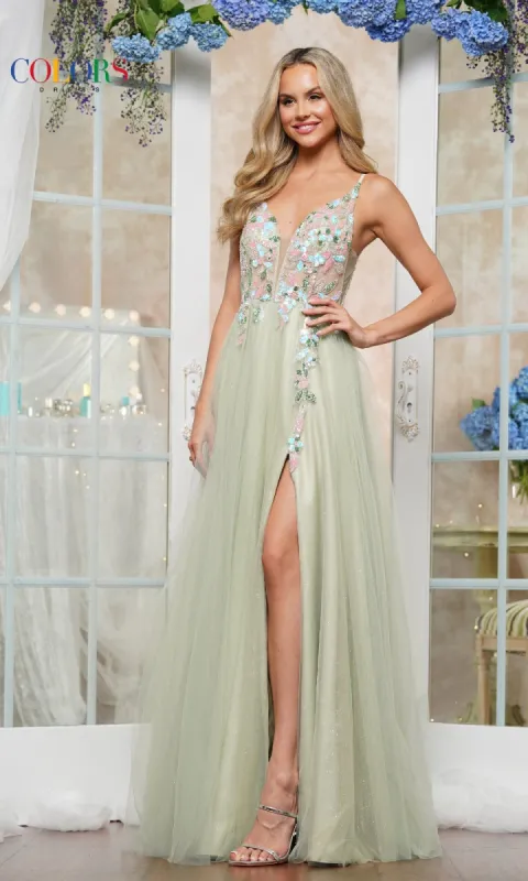 Long Prom Dress: Colors Dress 3612 sold by PromGirl