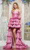 Ruffled High-Low Prom Dress: Colors Dress 3462 sold by PromGirl