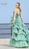 Ruffled High-Low Prom Dress: Colors Dress 3462 sold by PromGirl