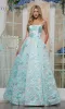 Long Print Prom Ball Gown: Colors Dress 3527 sold by PromGirl