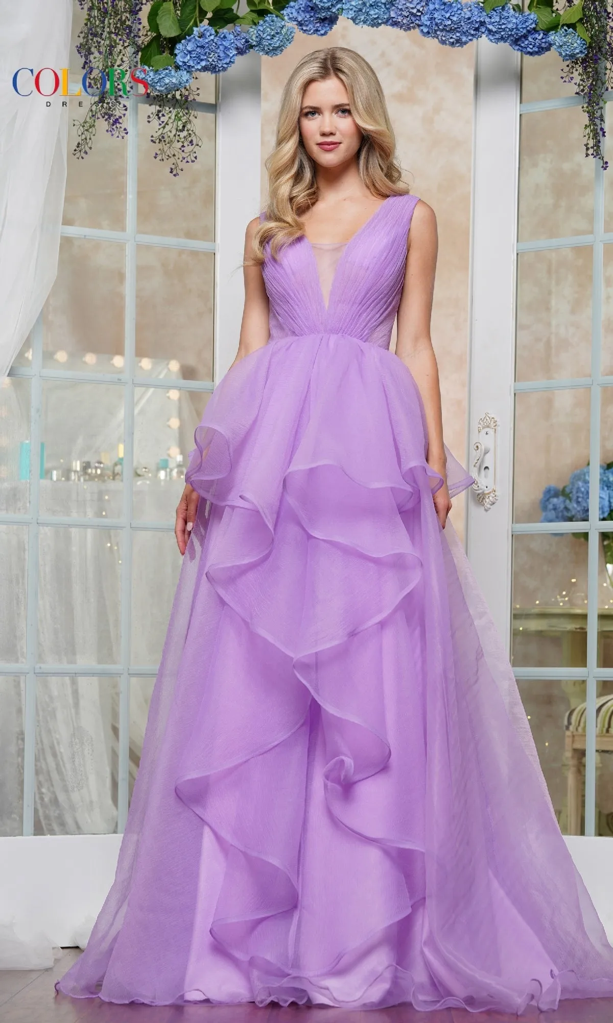 Long Prom Dress: Colors Dress 3490 sold by PromGirl product image thumbnail 5