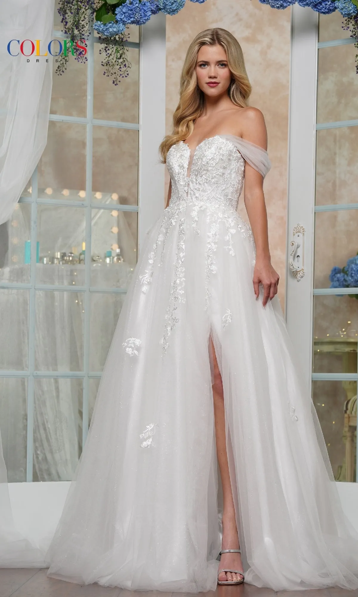 Long Glitter Prom Ball Gown: Colors Dress 3474 sold by PromGirl product image thumbnail 3