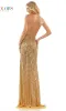 Backless Sequin Halter Prom Dress: Colors Dress K144 sold by PromGirl
