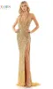 Backless Sequin Halter Prom Dress: Colors Dress K144 sold by PromGirl