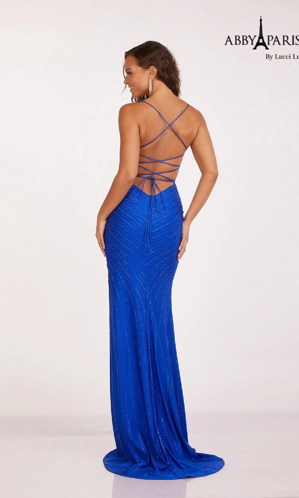 Empire-Waist Long Prom Dress: Abby Paris 90201 sold by PromGirl product image thumbnail 2