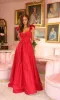 Ruffle-Shoulder A-Line Prom Dress: Ava Presley 40094 sold by PromGirl